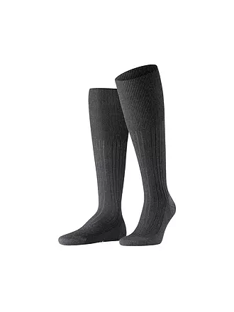 FALKE | Kniestrümpfe BRISTOL anthracite mel. | 